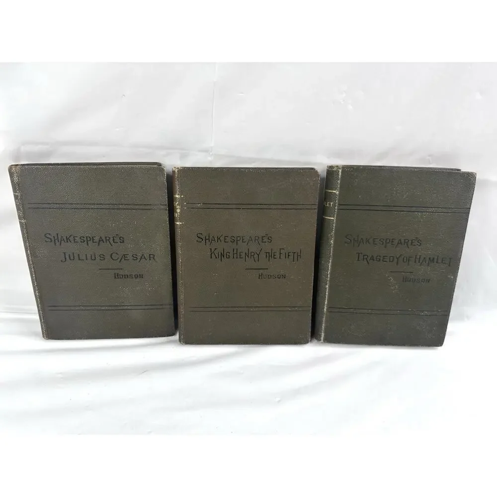 Shakespeare's Hudson Tragedy Of Hamlet Julius Cesar King Henry The Fifth